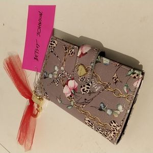 Betsey Johnson Wallet with Snap Closure